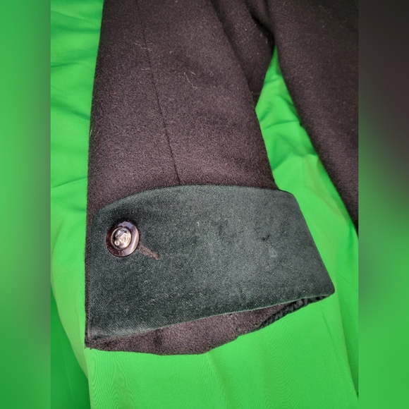 Gallery by Fen-nelli wool blend long coat with felt trim - Picture 5 of 5